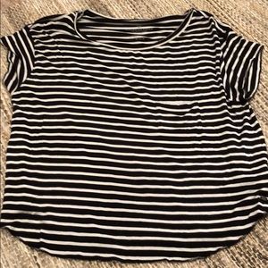 Stripped pocket tee